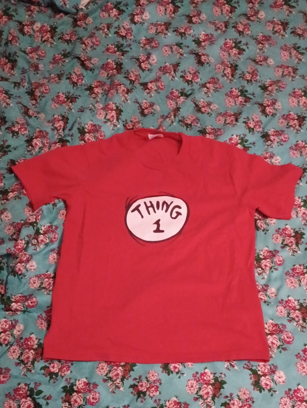 Kids' Red 'Thing 1' Graphic Tee Size Small
